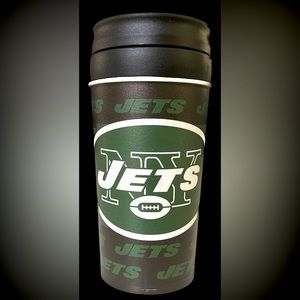 😎 NWOT New York Jets insulated travel coffee mug
